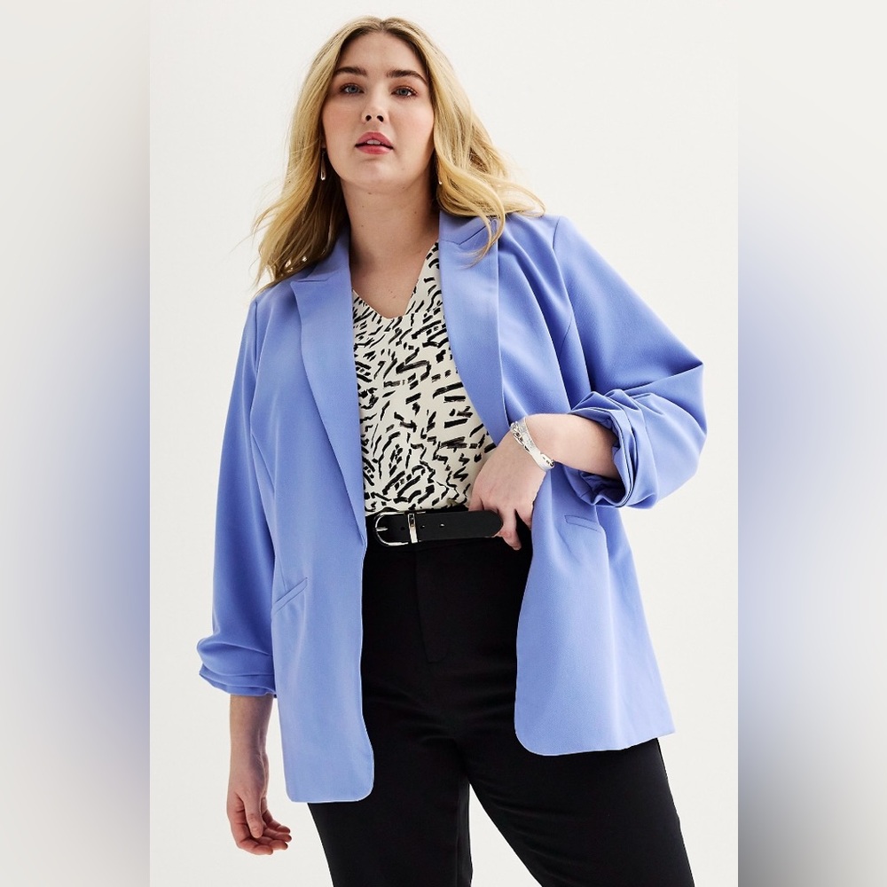 NWT Women’s Nine West Knit Closure less Blazer